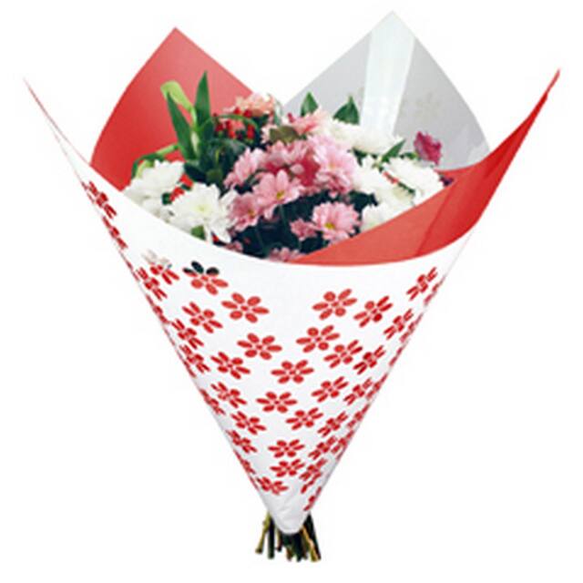 Clear Flower Sheet Red
