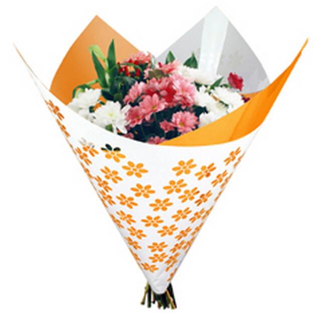 Clear Flower Sheet Orange