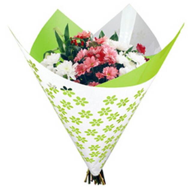 Clear Flower Sheet Green