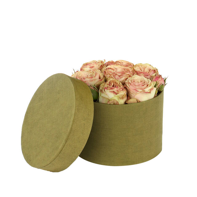 Hat Box Fabric Green