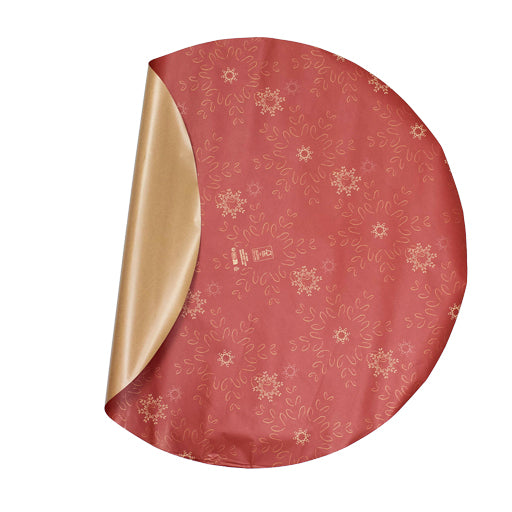 Icy Snow Round Sheet Red 73cm Packed by 100