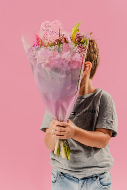 Blooming Sleeve Pink with flowers