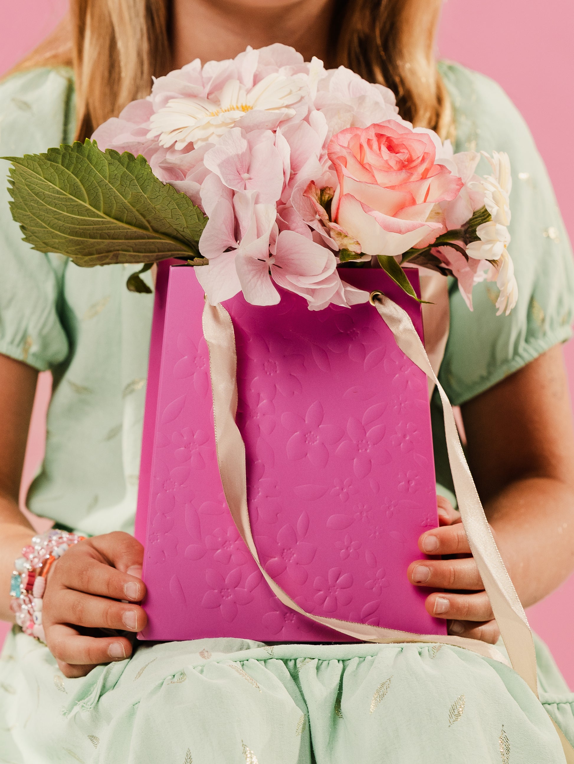 Blooming Bag Pink with Flowers